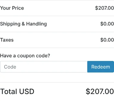 GlucoRecover 3-bottle checkout total